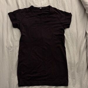 lululemon athletica Short Sleeve Ribbed Tee Dress - Deep Plum